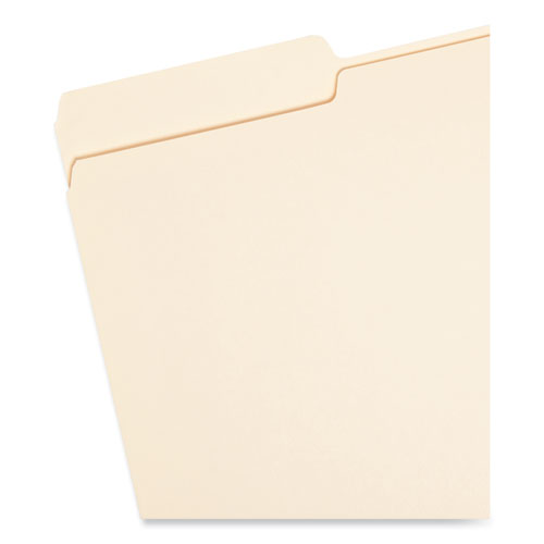 Manila File Folders, 1/3-cut Tabs: Assorted, Legal Size, 0.75" Expansion, Manila, 100/box.