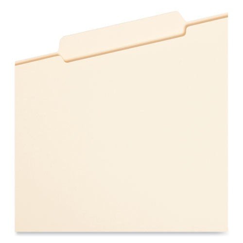 Reinforced Tab Manila File Folders, 1/3-cut Tabs: Center Position,Legal Size, 0.75" Expansion, 11-pt Manila, 100/box