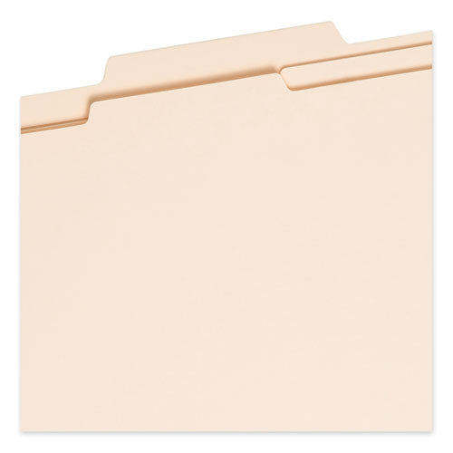 Four-section Top Tab Classification Folders, 2" Expansion, 1 Divider, .4 Fasteners, Legal Size, Manila, 10/box