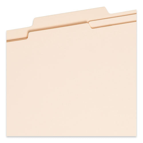 Six-section Top Tab Classification Folders, 2" Expansion,2 Dividers, 6 Fasteners, Legal Size, Manila, 10/box