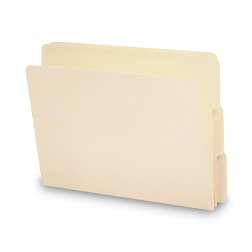 Heavyweight Manila End Tab Folders, 9" High Front, .1/3-cut Tabs: Assorted, Letter, 0.75" Expansion, Manila, 100/box