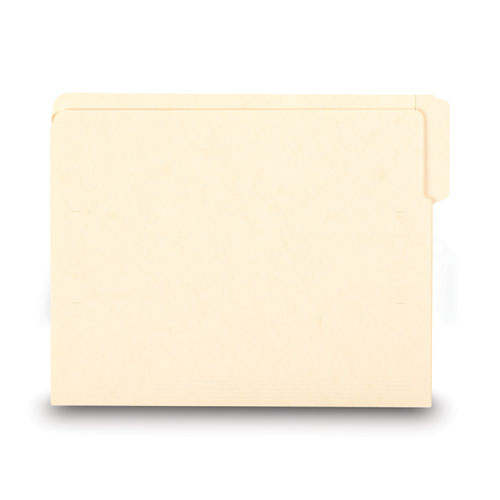 Heavyweight Manila End Tab Folders, 9" High Front, .1/3-cut Tabs: Assorted, Letter, 0.75" Expansion, Manila, 100/box