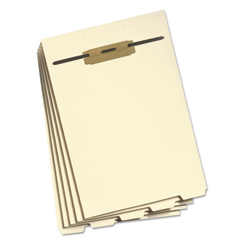 Stackable Folder Dividers With Fasteners, 1/5-cut Bottom Tab, 1 Fastener, Letter Size, Manila, 4 Dividers/set, 50 Sets.