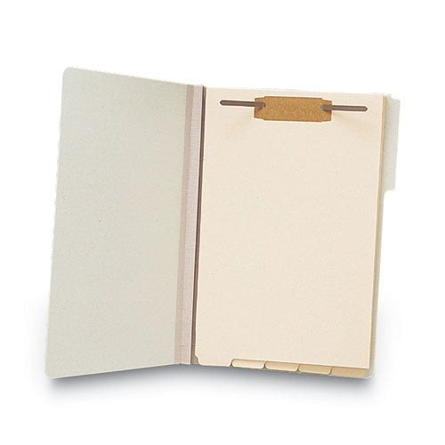 Stackable Folder Dividers With Fasteners, 1/5-cut Bottom Tab, 1 Fastener, Legal Size, Manila, 4 Dividers/set, 50 Sets.