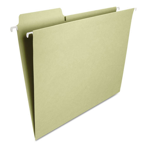 Fastab Hanging Folders, Letter Size, 1/3-cut Tabs, Moss, 20/box.