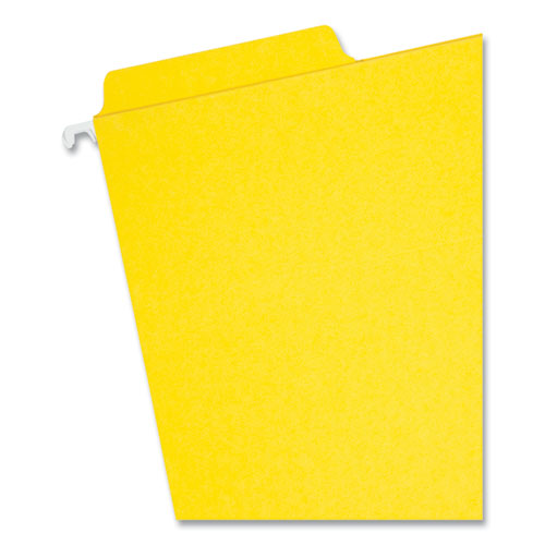 Fastab Hanging Folders, Letter Size, 1/3-cut Tabs, Yellow, 20/box.