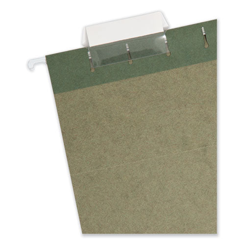 Hanging Folders, Legal Size, 1/5-cut Tabs, Standard Green, 25/box.