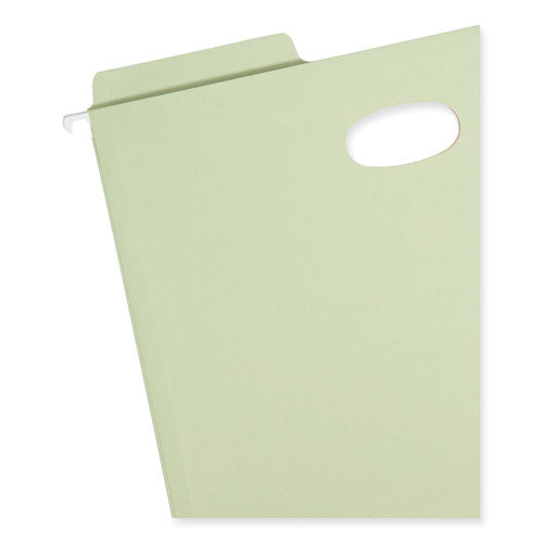 Fastab Hanging Pockets, Letter Size, 1/3-cut Tabs, Moss, 9/box.