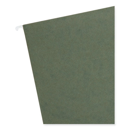 Box Bottom Hanging File Folders, 1" Capacity, Letter Size, Standard Green, 25/box.