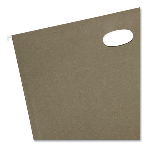 100% Recycled Hanging Pockets With Full-height Gusset, 1 Section, 3.5" Capacity, Legal Size, Standard. Green, 10/box