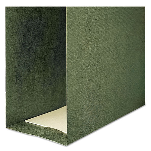 Box Bottom Hanging File Folders, 3" Capacity, Legal Size, Standard Green, 25/box.