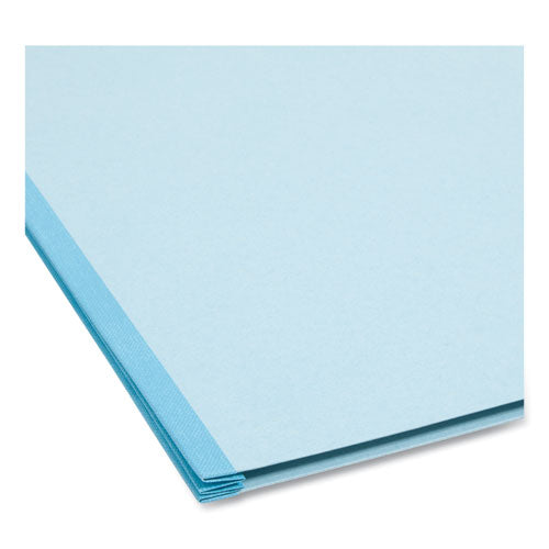 Fastab Hanging Pressboard Classification Folders, 1 Divider, Letter Size, Blue.