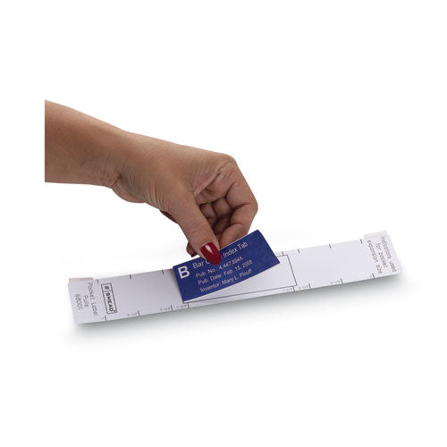 Viewables Pocket Label Pulls, 1.63 X 10.13, White, 5/sheet, 9 Sheets/pack.