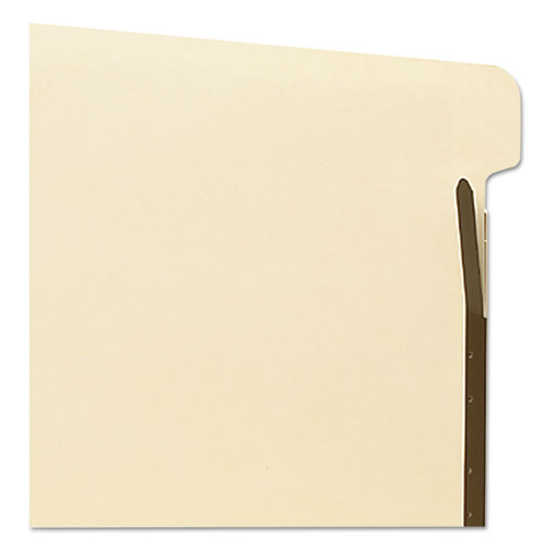 Self-adhesive Folder Dividers With Twin-prong Fasteners For Top/end Tab Folders, 1 Fastener, Letter Size, Manila, 25/pack.