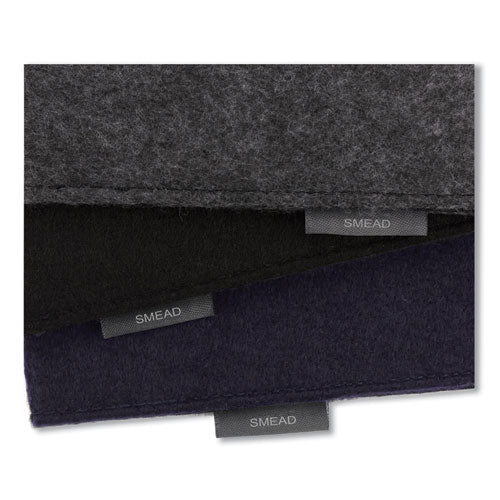 Soft Touch Cloth Expanding Files, 2" Expansion, 1 Section, Snap Closure, Letter Size, Dark Blue.