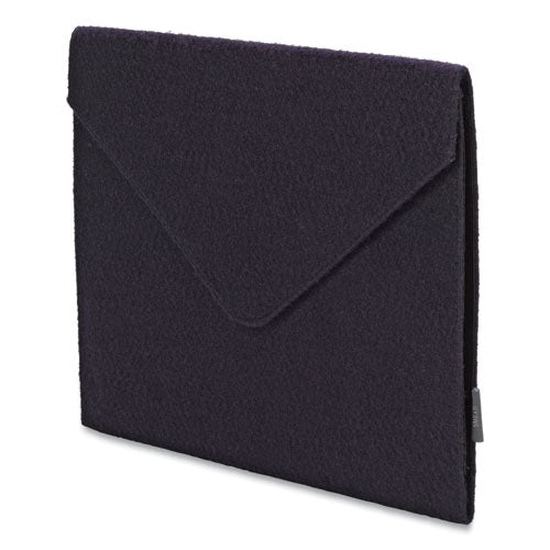 Soft Touch Cloth Expanding Files, 2" Expansion, 1 Section, Snap Closure, Letter Size, Dark Blue.