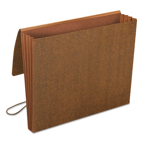 Classic Expanding Wallets, 3.5" Expansion, 1 Section, Elastic Cord Closure, Letter Size, Redrope.