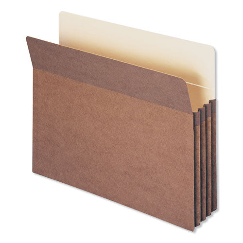 Redrope Drop Front File Pockets, 3.5" Expansion, Letter Size, Redrope, 25/box.