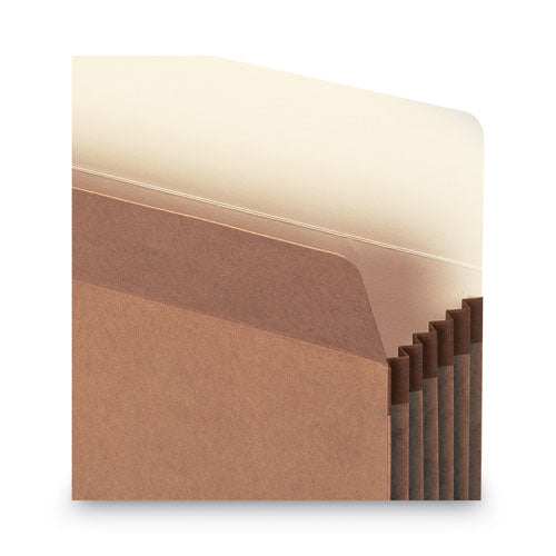 Redrope Drop Front File Pockets, 5.25" Expansion, Letter Size, Redrope, 10/box.