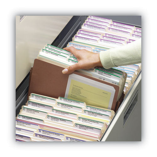 Redrope Tuff Pocket Drop-front File Pockets With Fully Lined Gussets, 3.5" Expansion, Letter Size, Redrope, 10/box.