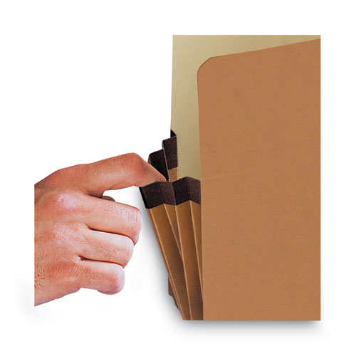 Redrope Drop Front File Pockets, 1.75" Expansion, Letter Size, Redrope, 50/box.