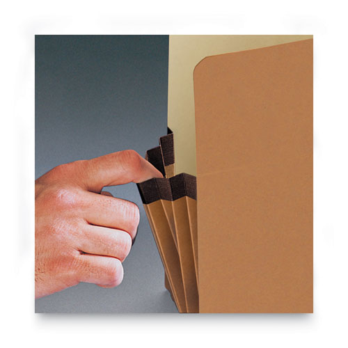 Redrope Drop Front File Pockets, 1.75" Expansion, Letter Size, Redrope, 50/box.