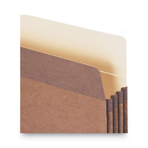 Redrope Drop Front File Pockets, 3.5" Expansion, Letter Size, Redrope, 50/box.