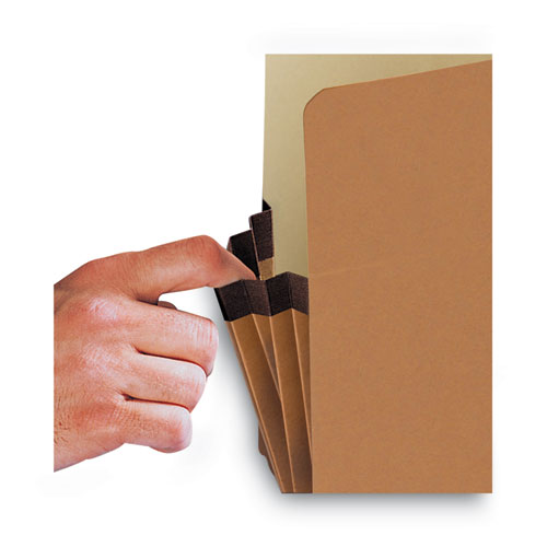 Redrope Drop Front File Pockets, 3.5" Expansion, Letter Size, Redrope, 50/box.