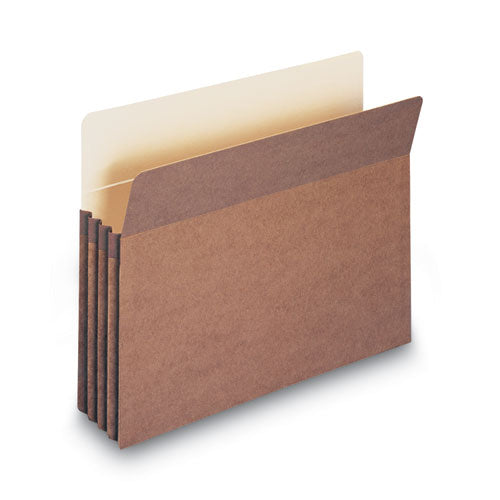 Redrope Drop Front File Pockets, 3.5" Expansion, Letter Size, Redrope, 50/box.