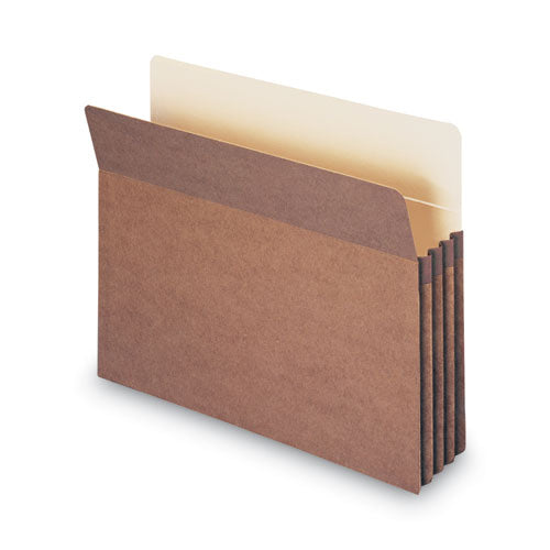 Redrope Drop Front File Pockets, 3.5" Expansion, Letter Size, Redrope, 50/box.