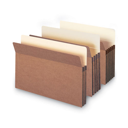 Redrope Drop Front File Pockets, 1.75" Expansion, Legal Size, Redrope, 25/box.