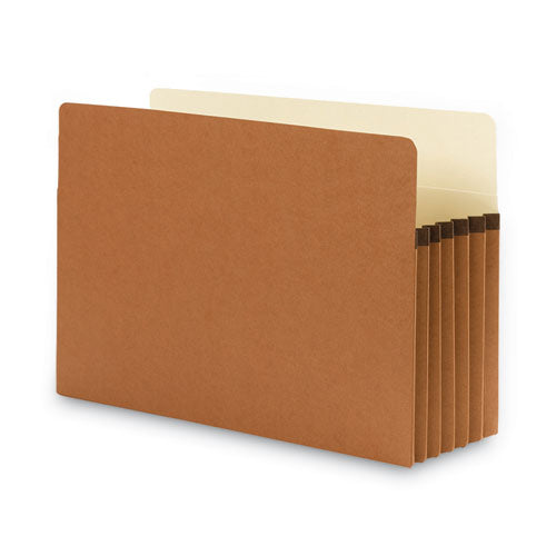 Redrope Drop Front File Pockets, 5.25" Expansion, Legal Size, Redrope, 10/box.