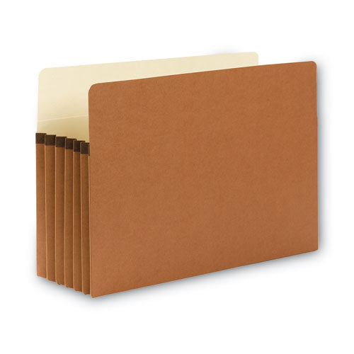 Redrope Drop Front File Pockets, 5.25" Expansion, Legal Size, Redrope, 10/box.