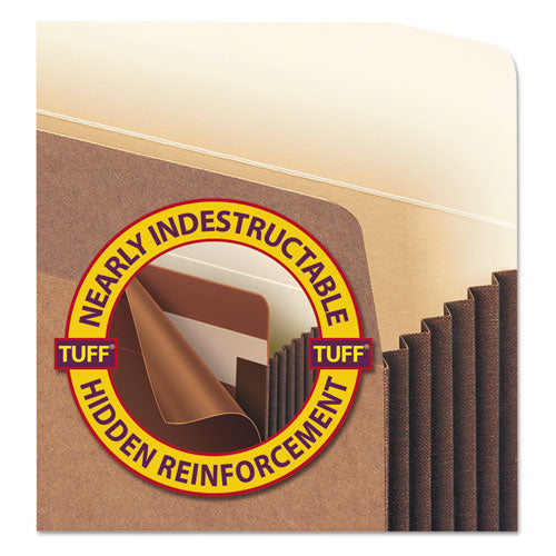 Redrope Tuff Pocket Drop-front File Pockets With Fully Lined Gussets,7" Expansion, Legal Size, Redrope, 5/box