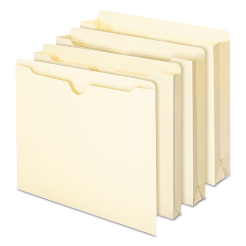 Manila File Jackets, 2-ply Straight Tab, Letter Size, Manila, 100/box.