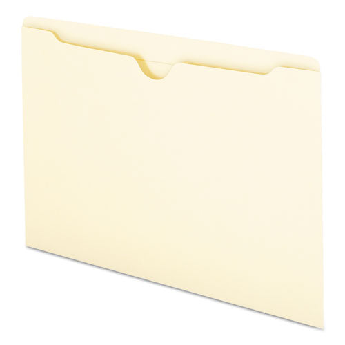 Manila File Jackets, 2-ply Straight Tab, Legal Size, Manila, 100/box.