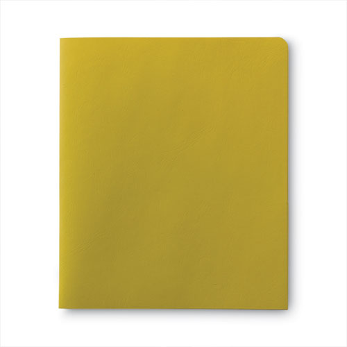 Two-pocket Folder, Textured Paper, 100-sheet Capacity, 11 X 8.5, Yellow, 25/box.