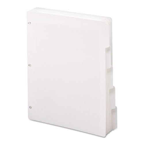 Three-ring Binder Index Divider, 5-tab, 11 X 8.5, White, 20 Sets.