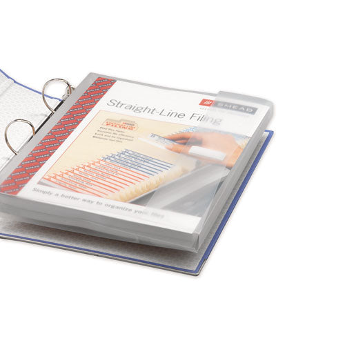 Poly Ring Binder Pockets, 9 X 11.5, Clear, 3/pack.