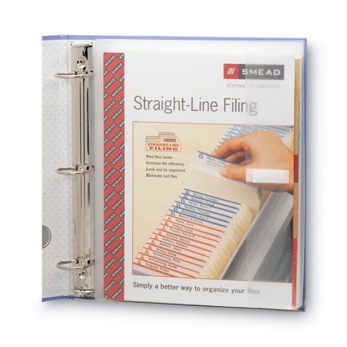 Poly Ring Binder Pockets, 9 X 11.5, Clear, 3/pack.