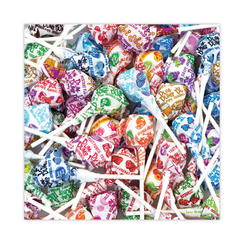 Dum-dum-pops, Assorted Flavors, Individually Wrapped, Bulk 30 Lb Carton.