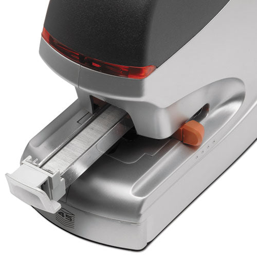 Optima 50 Electric Stapler, 50-sheet Capacity, Black/orange.