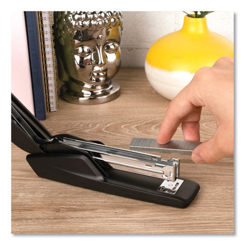 Standard Full Strip Desk Stapler, 20-sheet Capacity, Black.