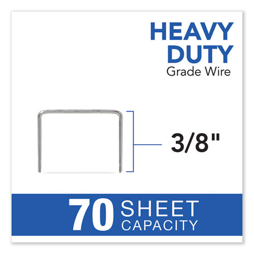 Cartridge Staples, 0.38" Leg, 0.5" Crown, Steel, 5,000/box.