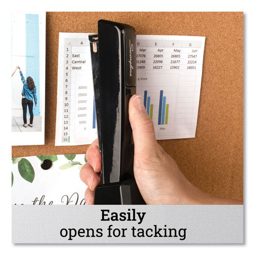 747 Classic Full Strip Stapler, 30-sheet Capacity, Black.