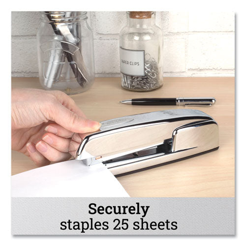 747 Business Full Strip Desk Stapler, 30-sheet Capacity, Polished Chrome.