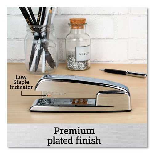 747 Business Full Strip Desk Stapler, 30-sheet Capacity, Polished Chrome.