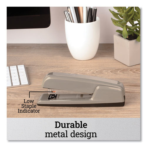 747 Business Full Strip Desk Stapler, 30-sheet Capacity, Steel Gray.