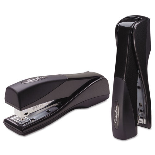 Optima Grip Full Strip Stapler, 25-sheet Capacity, Graphite Black.