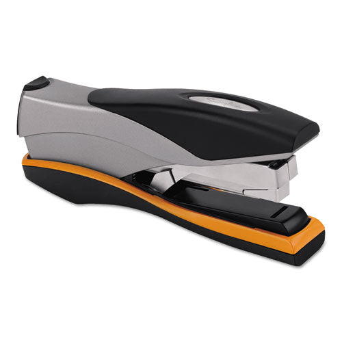 Optima 40 Desktop Stapler, 40-sheet Capacity, Silver/black/orange.